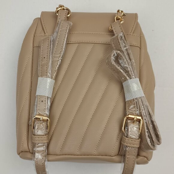 Bebe Hera Small Backpack Top Handle & Adjustable Straps Color: Beige New w/Tags - Picture 3 of 8